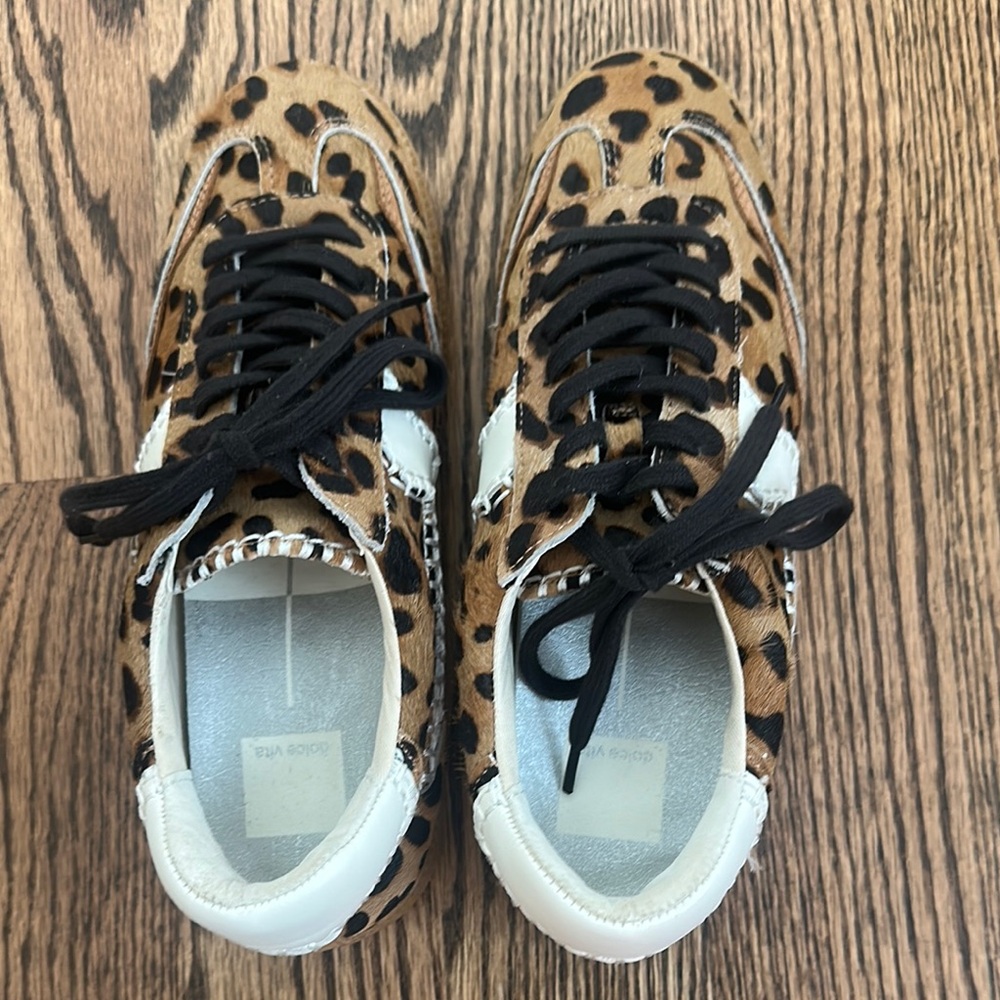 Leopard Print Sneakers with Black Laces